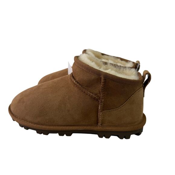 Kirkland Shearling Kids Boots sz 2 Slip On Sherpa Lined NEW # bag 35-A - Picture 8 of 10